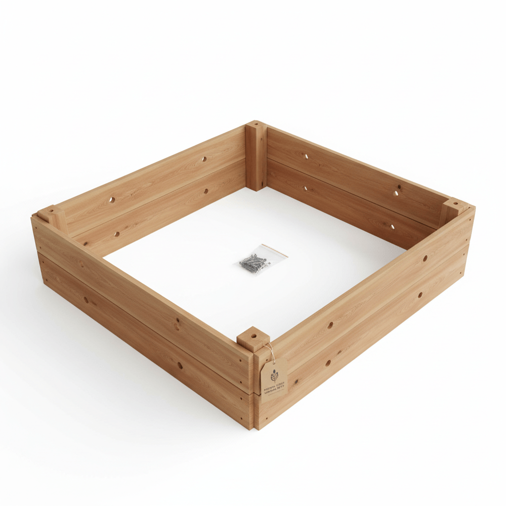 Raised Garden Bed Kit — 4x4 ft Cedar